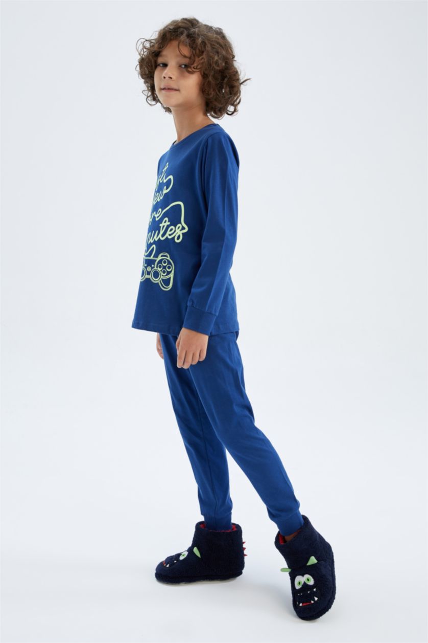 GARÇONS Bleu Pyjamas En Tricot
