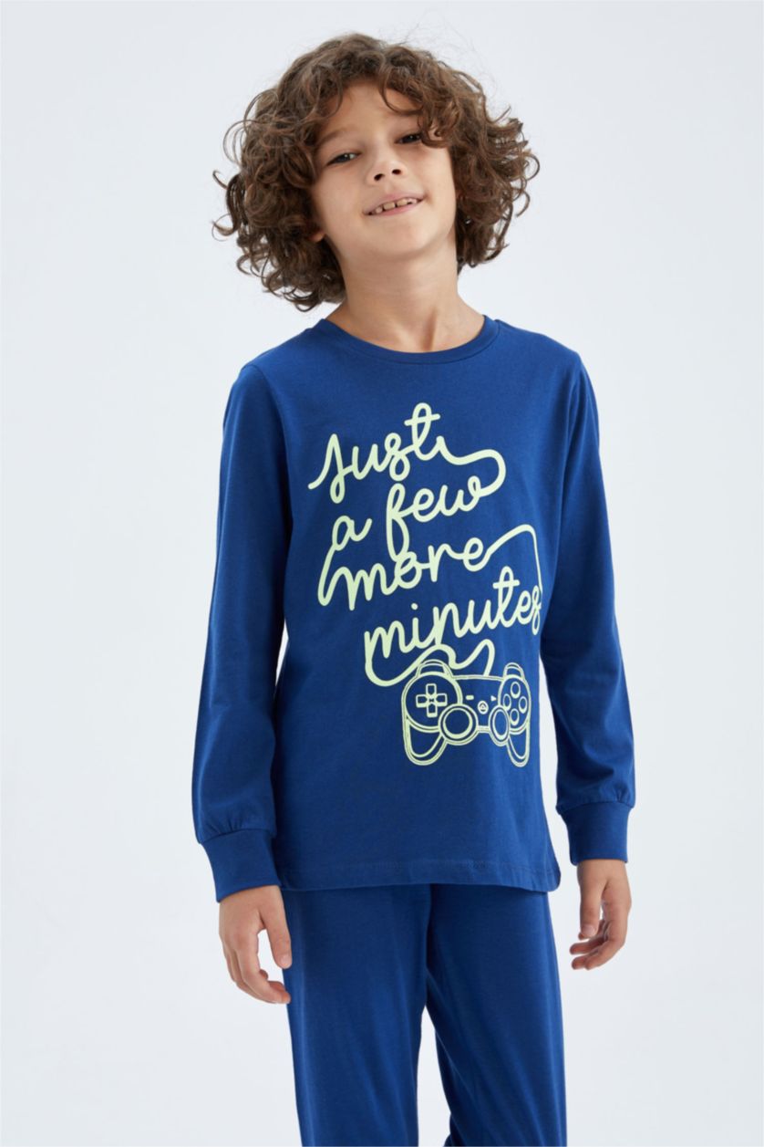 GARÇONS Bleu Pyjamas En Tricot