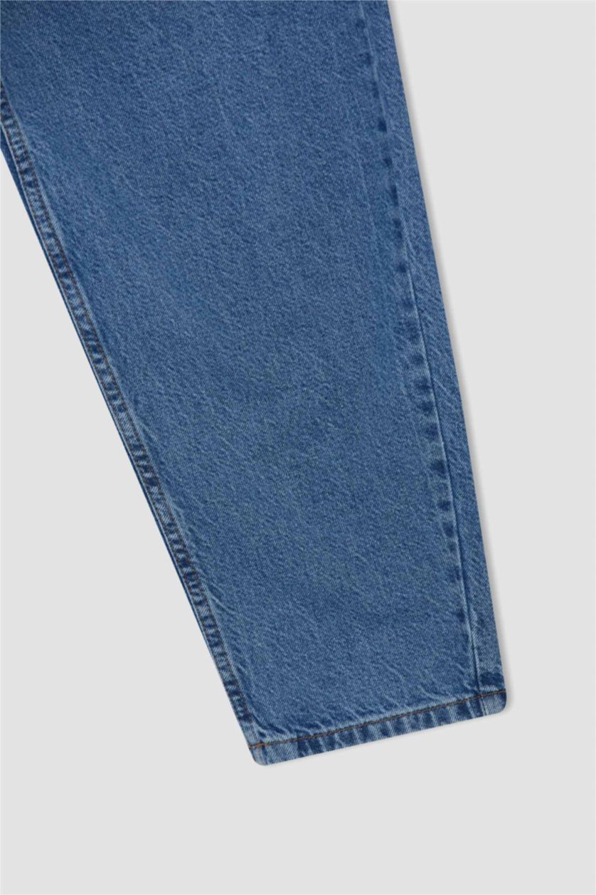 Мужчины Голубрй Джинсы-бананы со средней посадкой