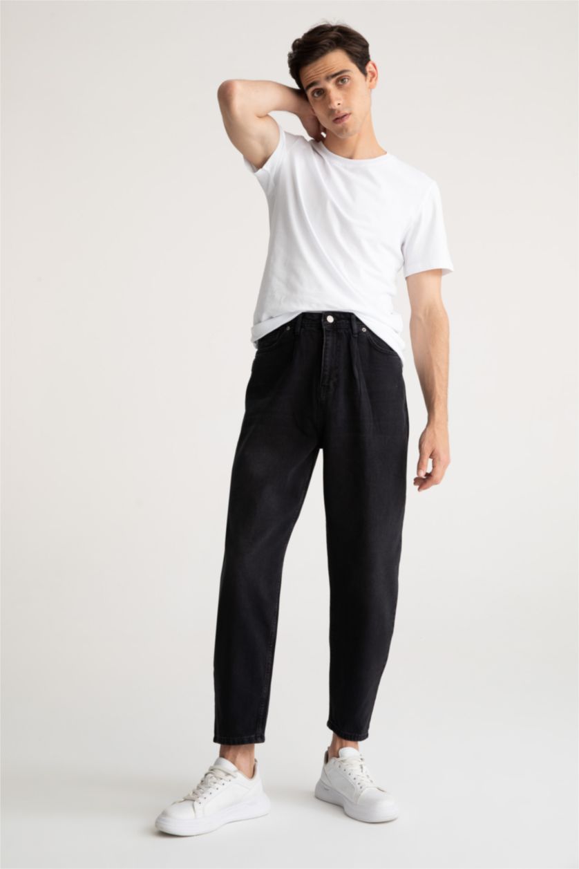 Мужчины Антрацит Balloon Fit Trousers