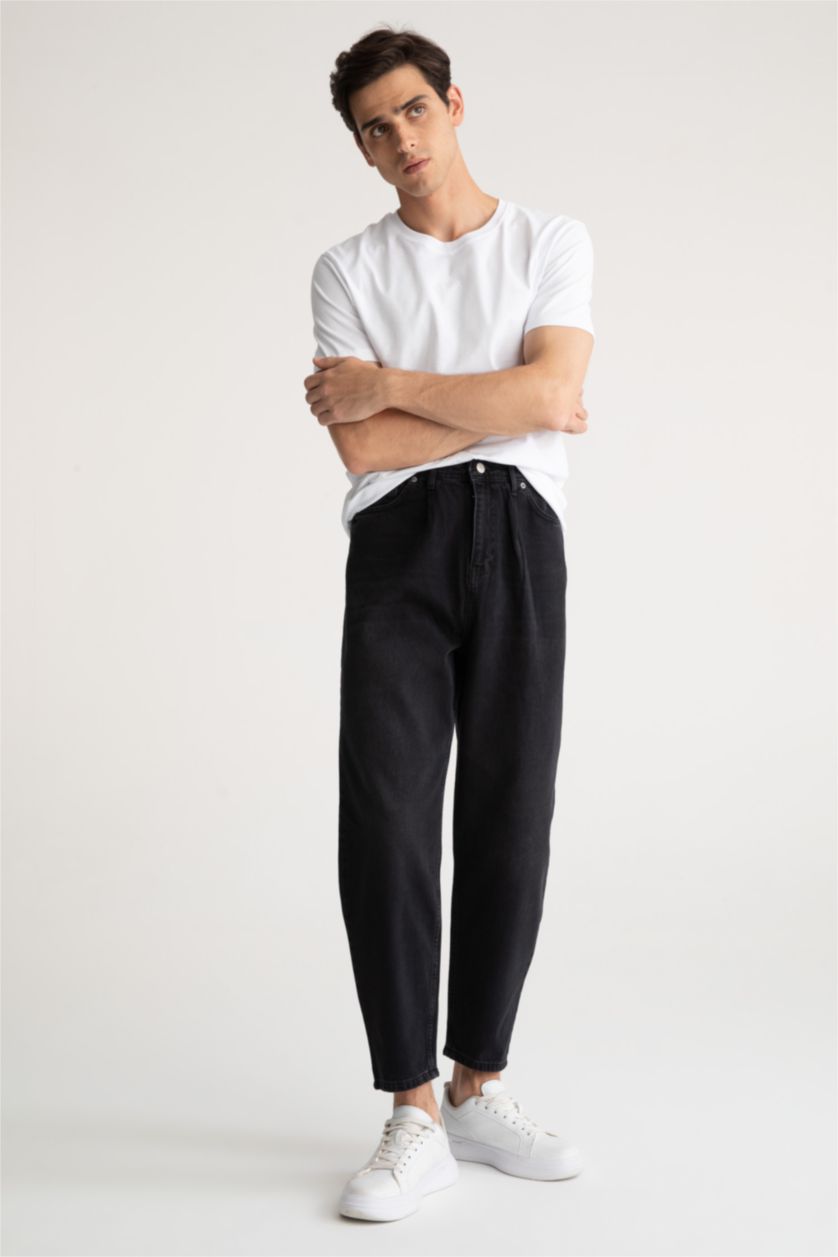 Мужчины Антрацит Balloon Fit Trousers