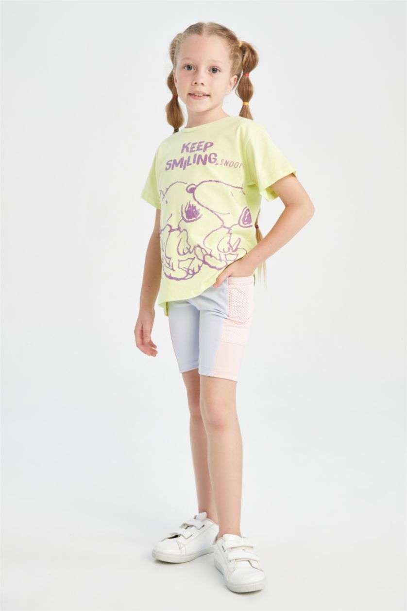 GIRLS & TEENS Light Blue Girl's Biker Leggings