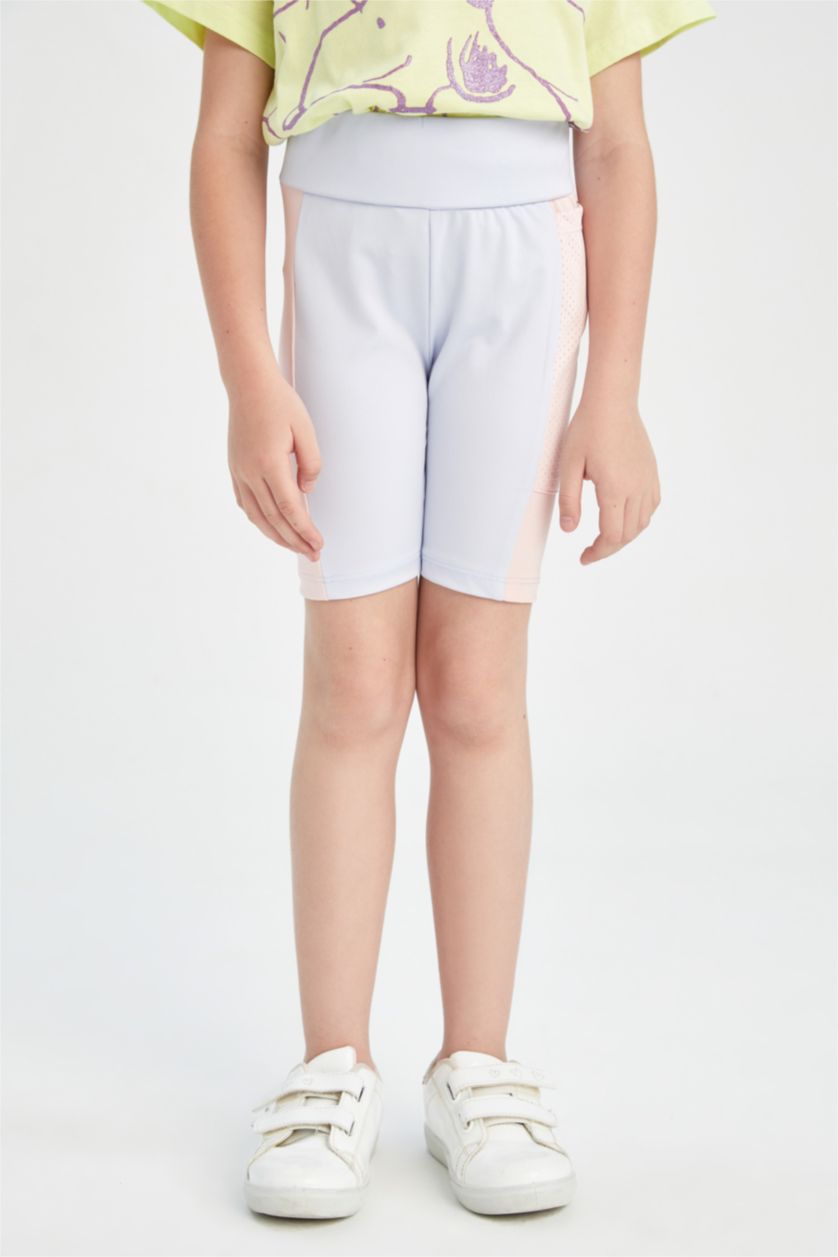 GIRLS & TEENS Light Blue Girl's Biker Leggings