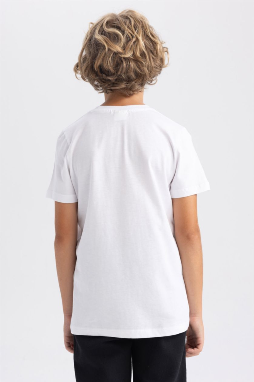 Мальчики и подростки Черный Футболка с круглым вырезом для мальчиков, 2 шт