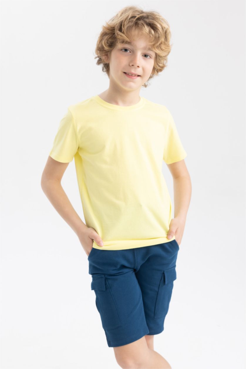 Мальчики и подростки Желтый Футболка стандартного кроя для мальчиков, 2 шт