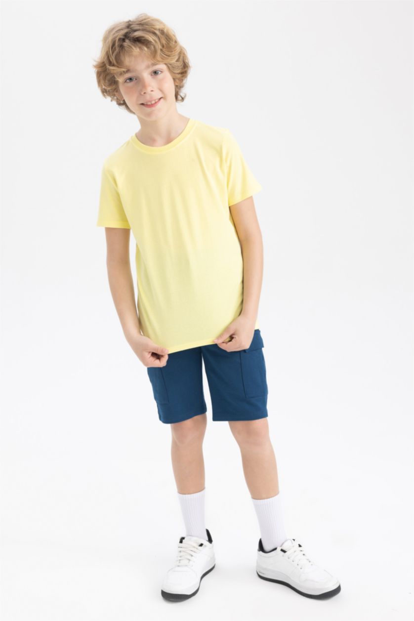 Мальчики и подростки Желтый Футболка стандартного кроя для мальчиков, 2 шт
