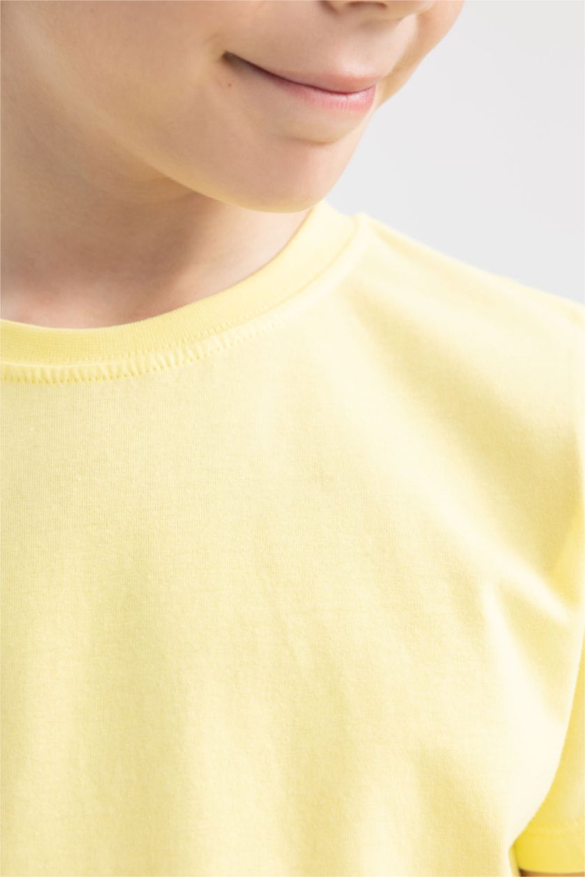Мальчики и подростки Желтый Футболка стандартного кроя для мальчиков, 2 шт