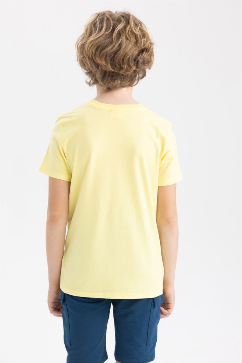 Мальчики и подростки Желтый Футболка стандартного кроя для мальчиков, 2 шт