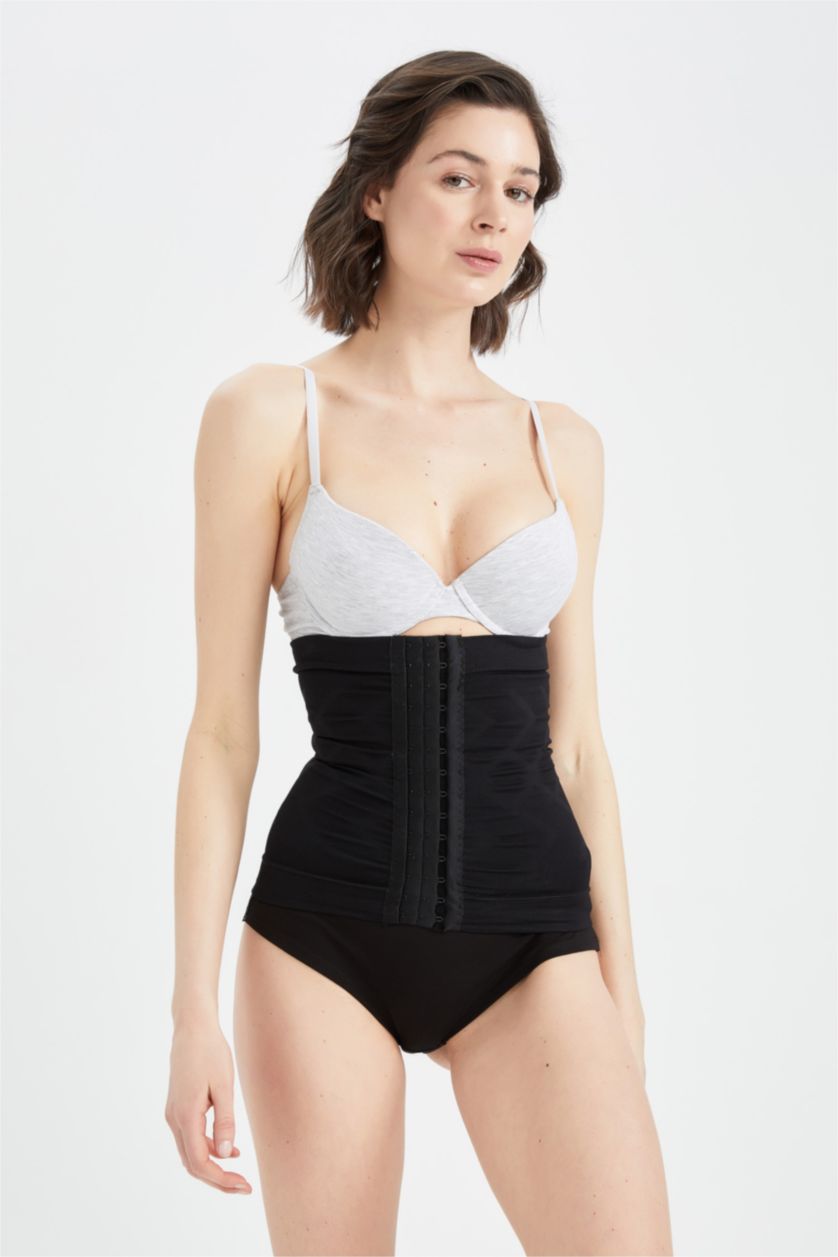 Kadın Siyah Fall in Love Ekstra Slim Fit Agraflı Bel Korsesi