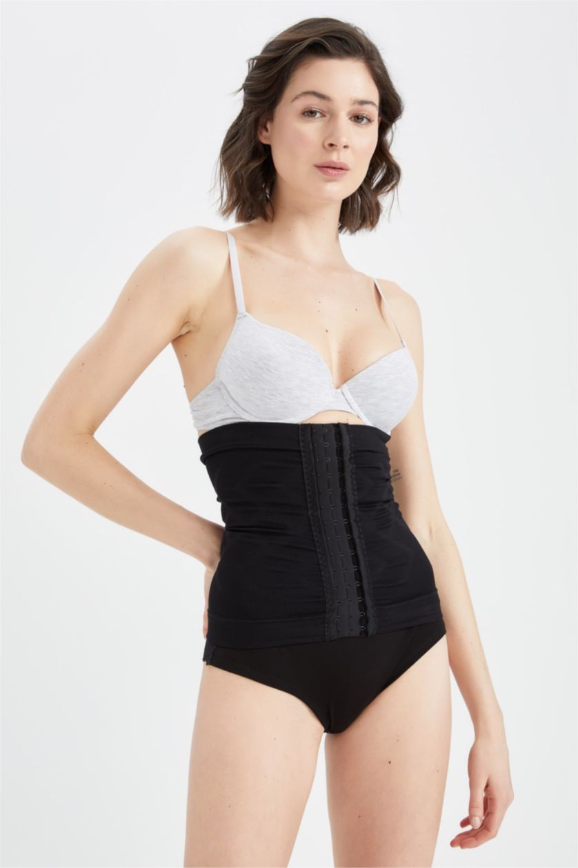 Kadın Siyah Fall in Love Ekstra Slim Fit Agraflı Bel Korsesi