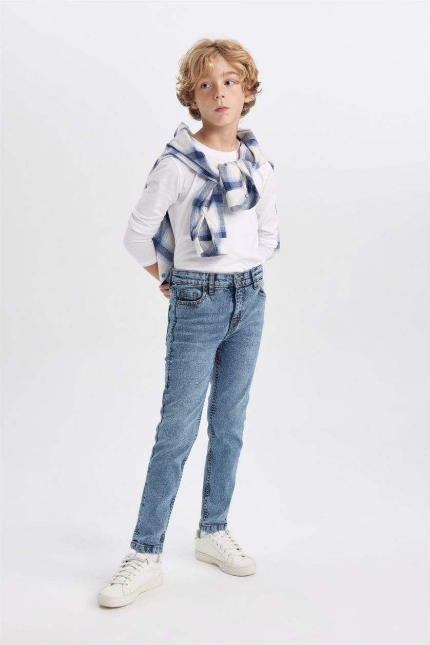 BOYS & TEENS Dark Blue Boy Slim Fit Jeans