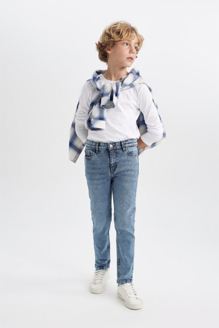 BOYS & TEENS Dark Blue Boy Slim Fit Jeans
