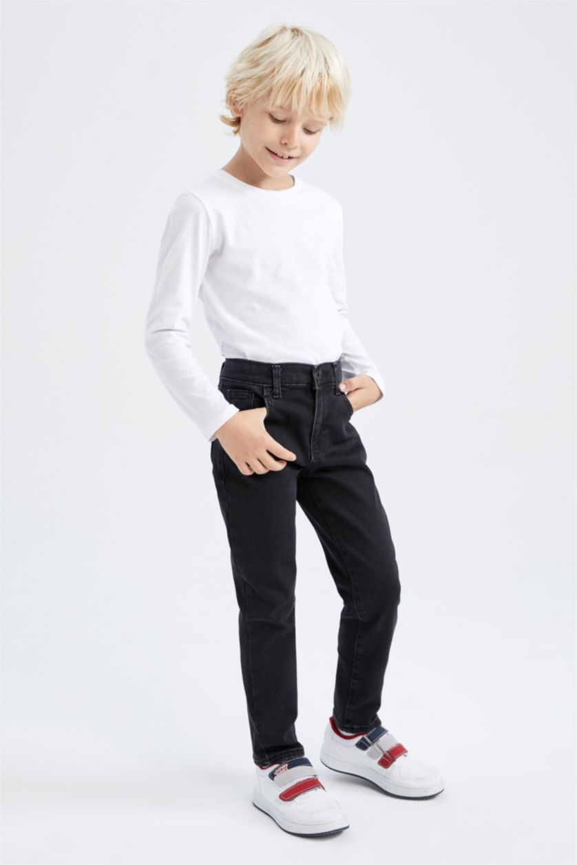 BOYS & TEENS Anthracite Boy Fleece Lined Jeans