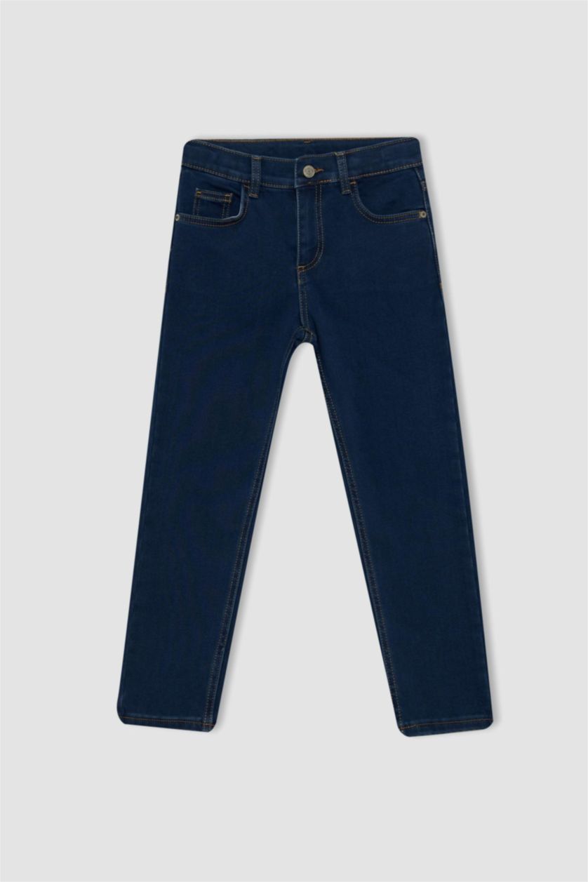 BOYS & TEENS Dark Blue Boy Fleece Lined Jeans