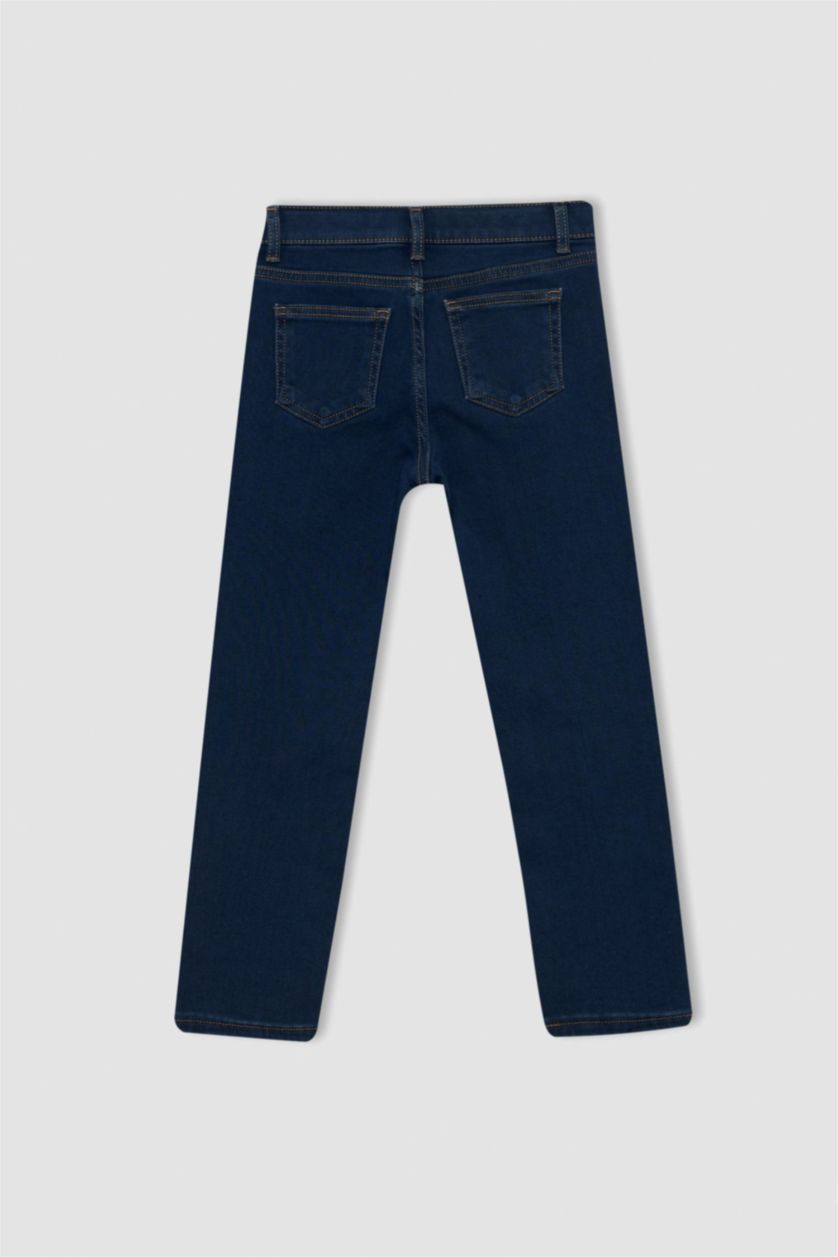 BOYS & TEENS Dark Blue Boy Fleece Lined Jeans