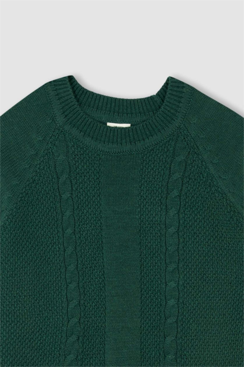 Мальчики и подростки Петроль Пуловер стандартного кроя с круглым вырезом для мальчиков