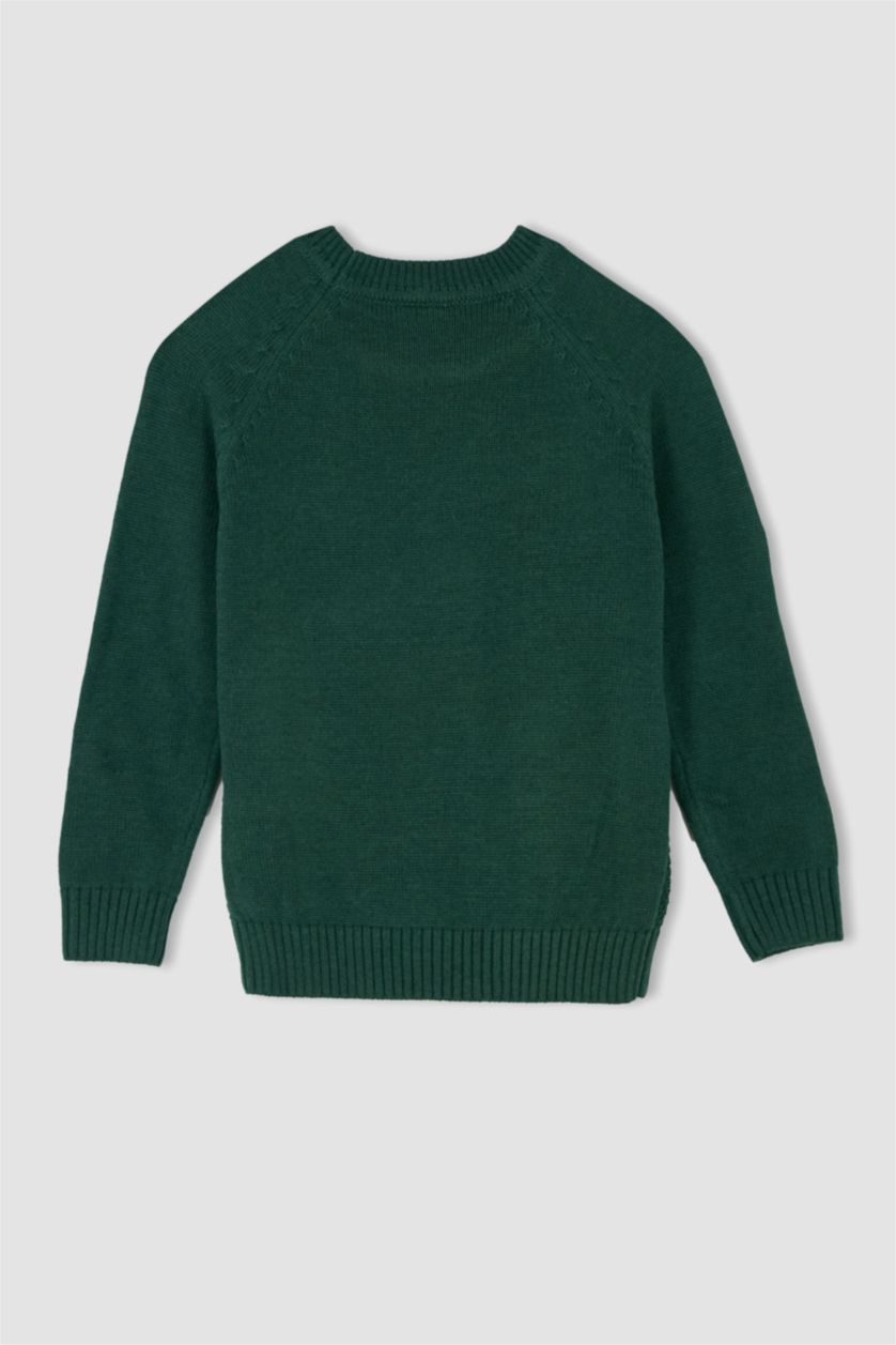Мальчики и подростки Петроль Пуловер стандартного кроя с круглым вырезом для мальчиков