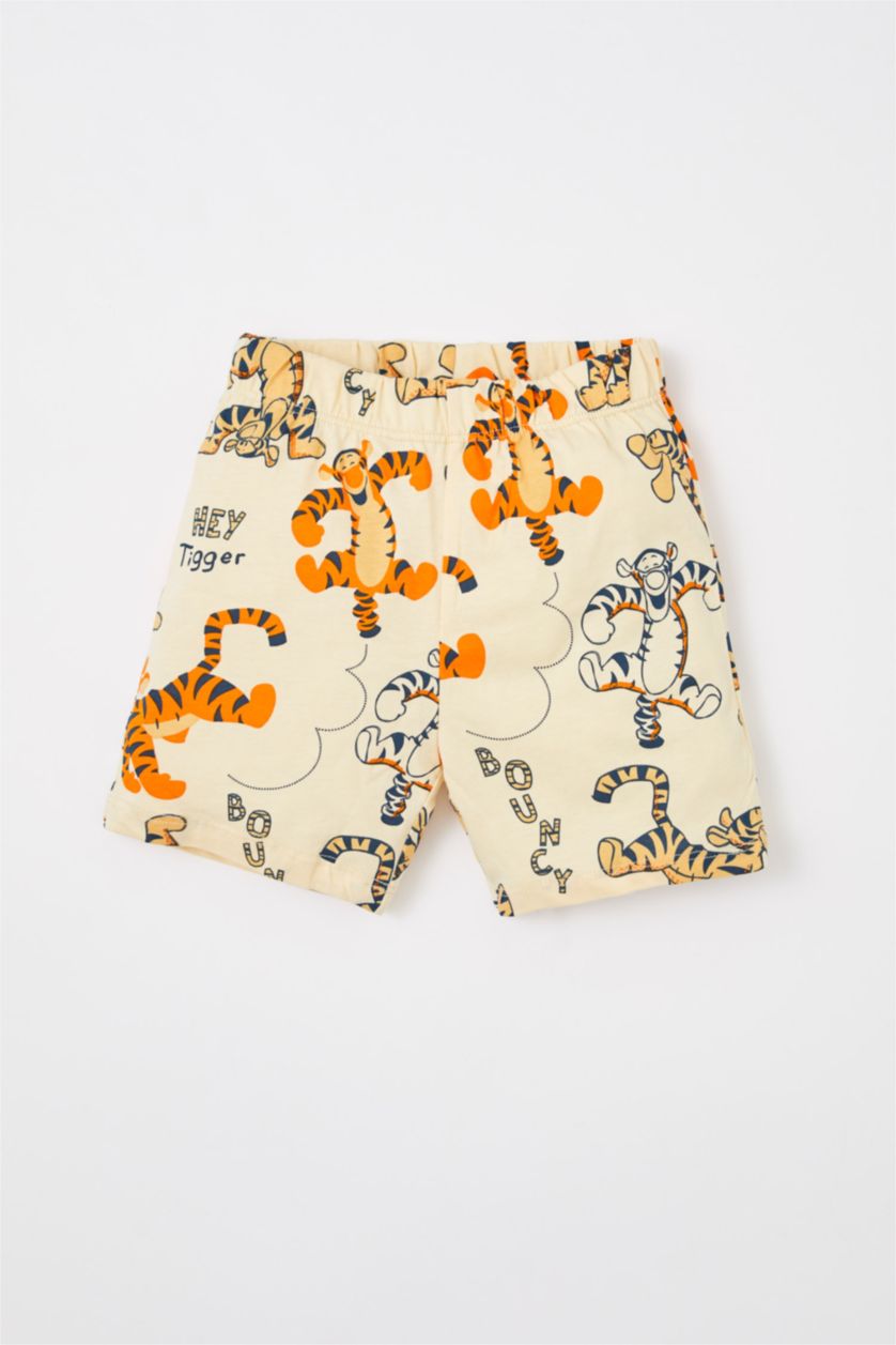 BABY BOY Salmon Baby Boy Winnie The Pooh Short Sleeve Cotton Shorts Pajamas Set