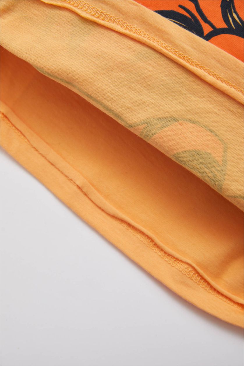 BABY BOY Salmon Baby Boy Winnie The Pooh Short Sleeve Cotton Shorts Pajamas Set