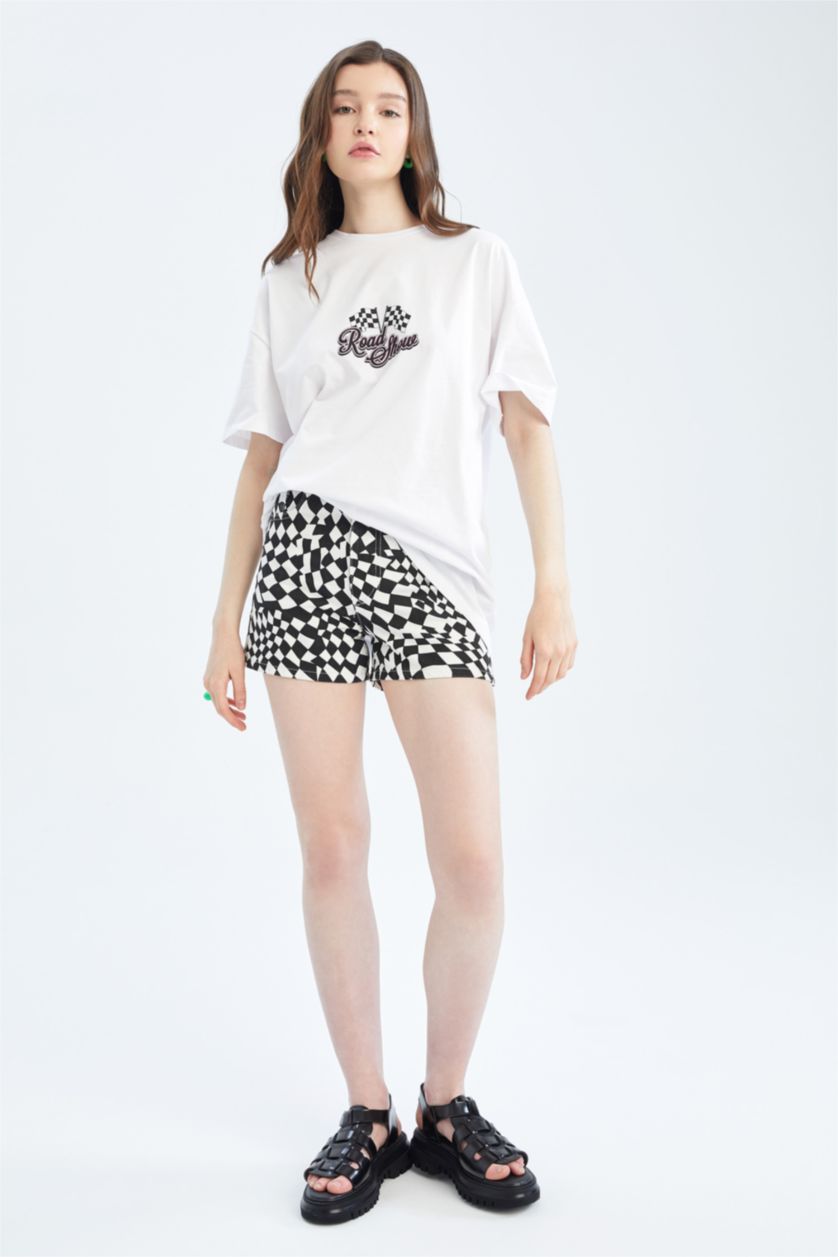 Women White Slim Fit Gabardine