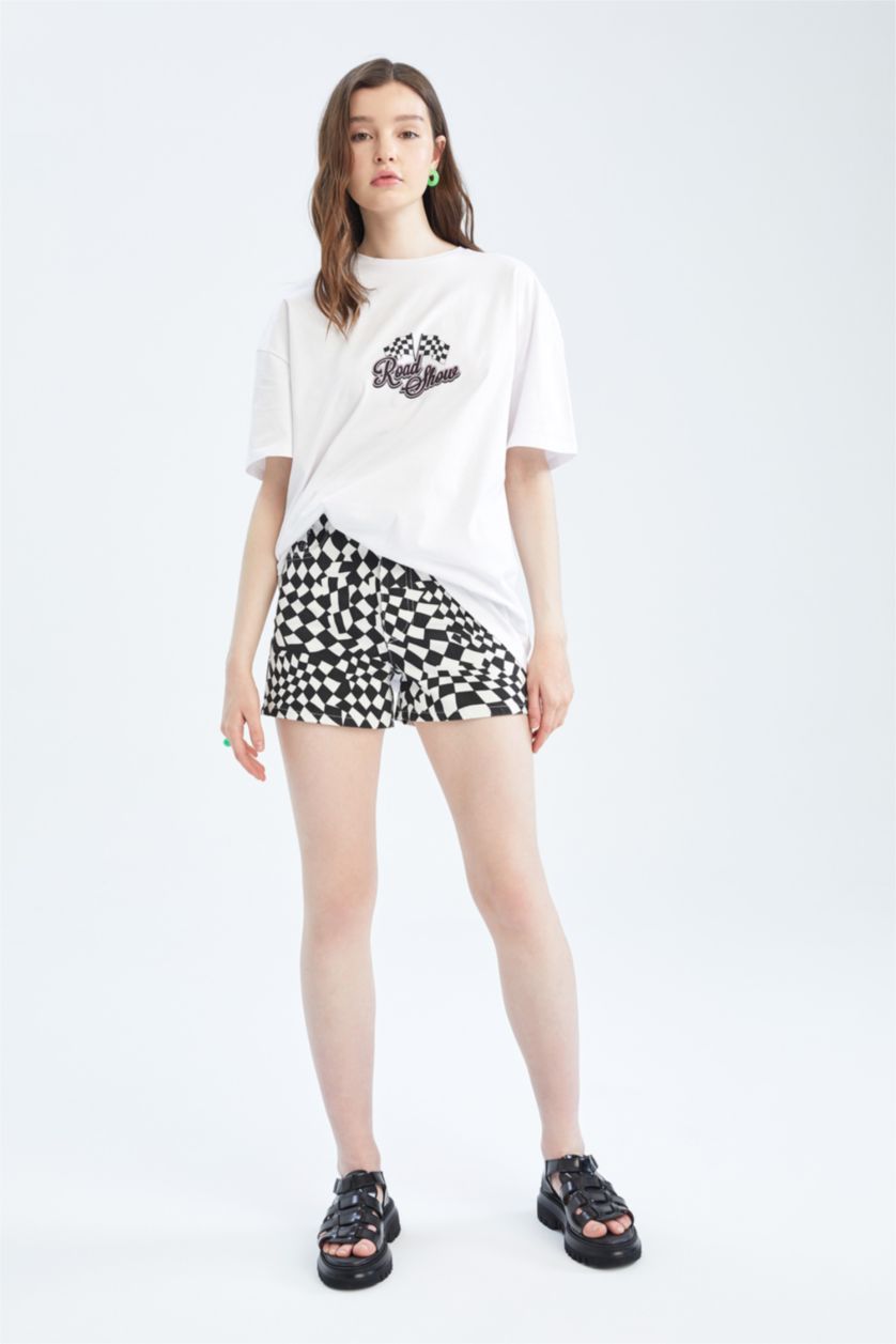 Women White Slim Fit Gabardine