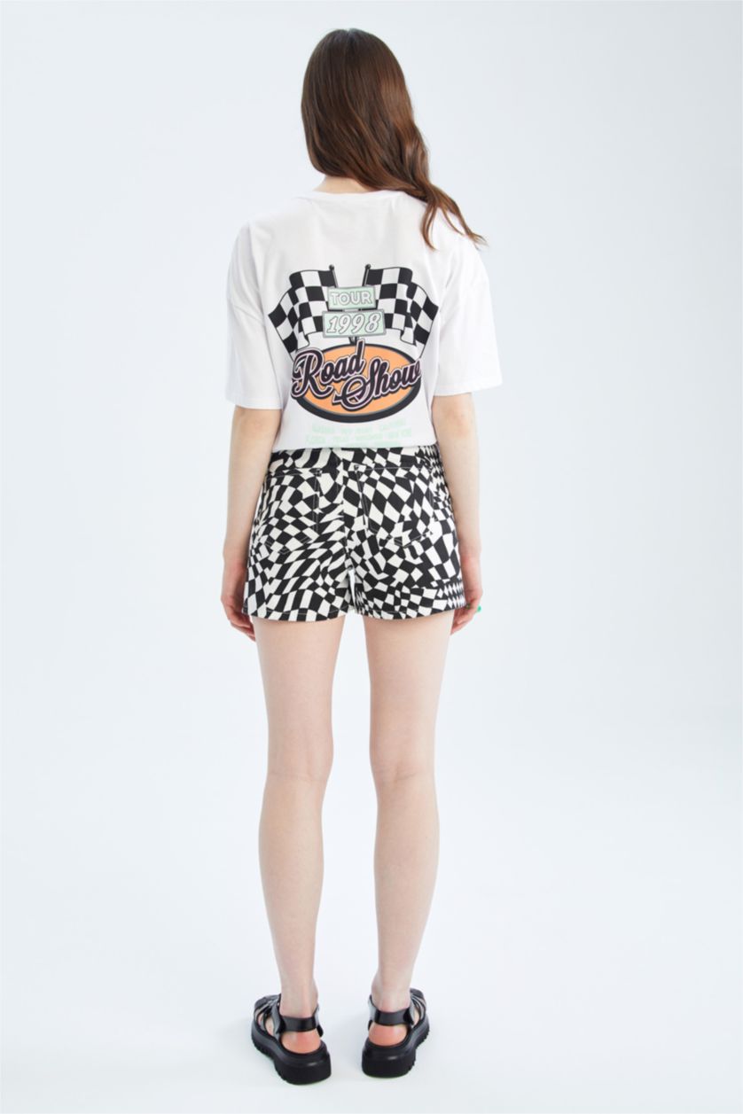Women White Slim Fit Gabardine