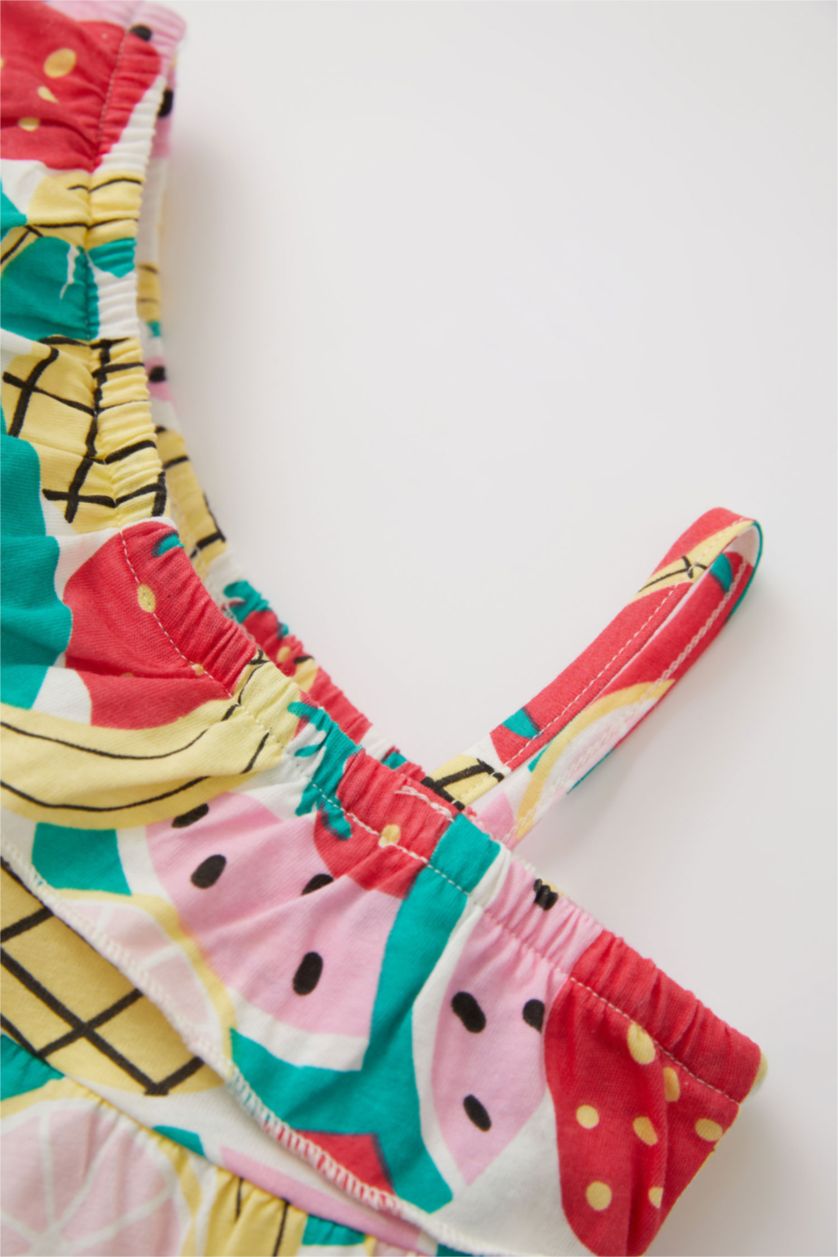 BÉBÉ FILLE Blanc Robe En Tricot Une Épaule À bretelles