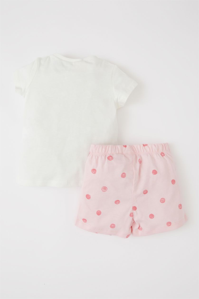 BÉBÉ FILLE Blanc Pyjamas En Tricot Col Ras Du Cou Manche Courte 2 Looney Tunes BéBé Fille