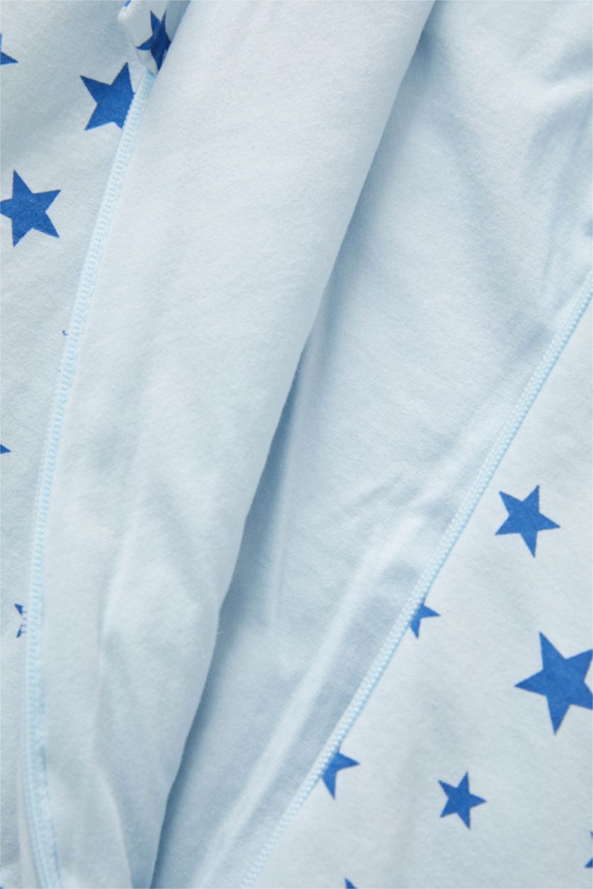 BABY GIRL Blue Baby Boy Newborn 2,5 Tog Star Patterned Sleeping Jumpsuit