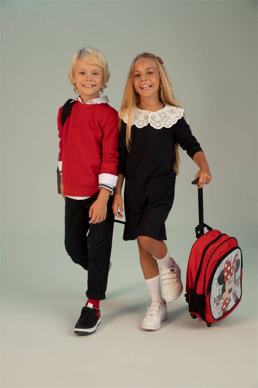 Қыздар Және Жасөспірімдер қызыл Қыздарға Disney Mickey & Minnie Лицензиялық арқақоржын