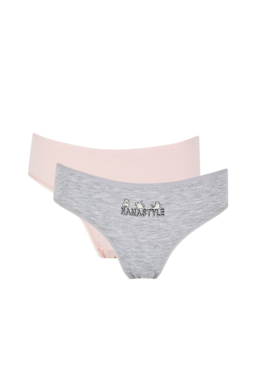 نساء ميلانج رمادي سروال داخلي من Fall In Love - قطعتين