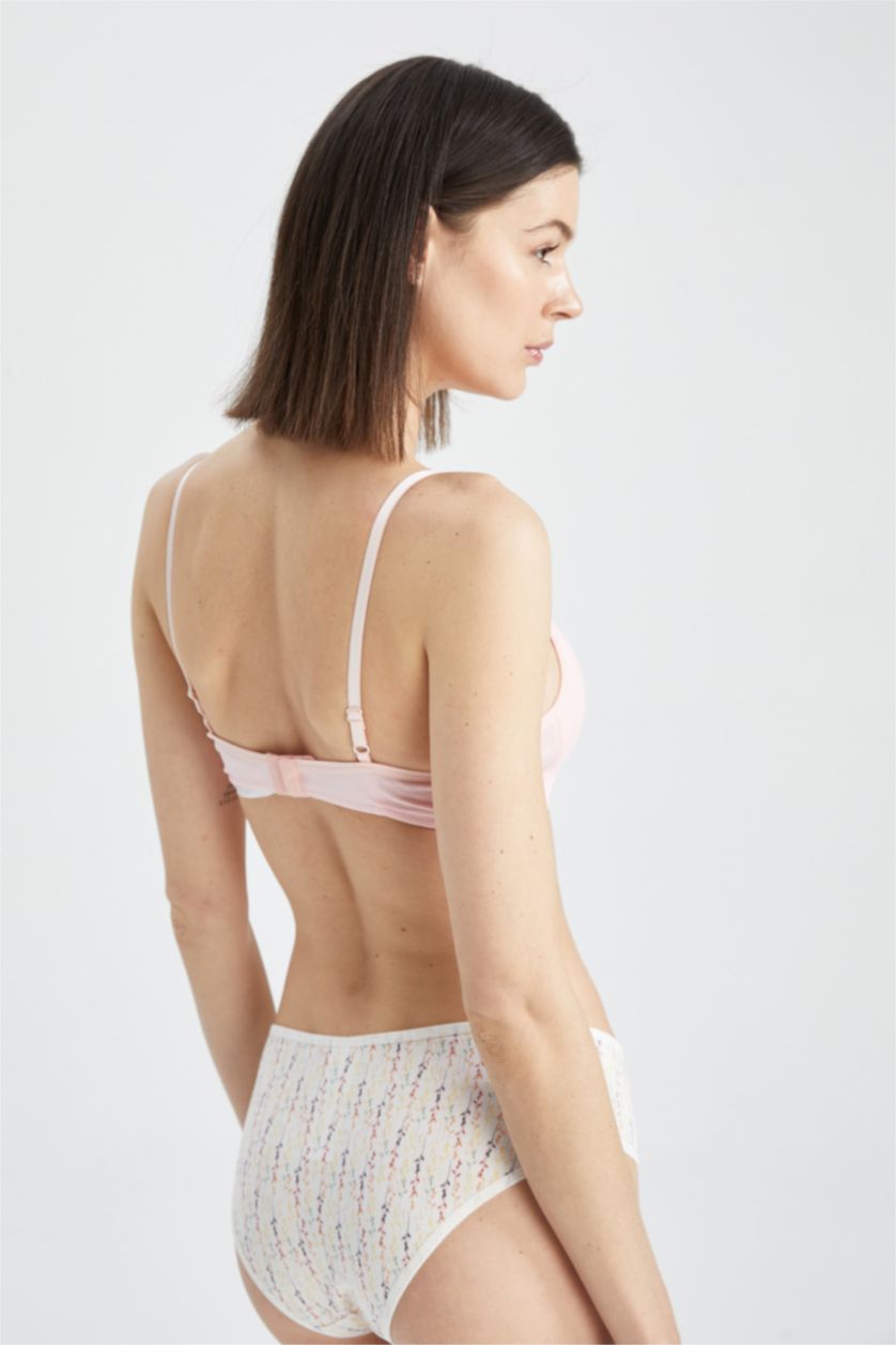 FEMME Bordeaux Clair Soutien gorge Coton Rembourré Sans Rembourrage