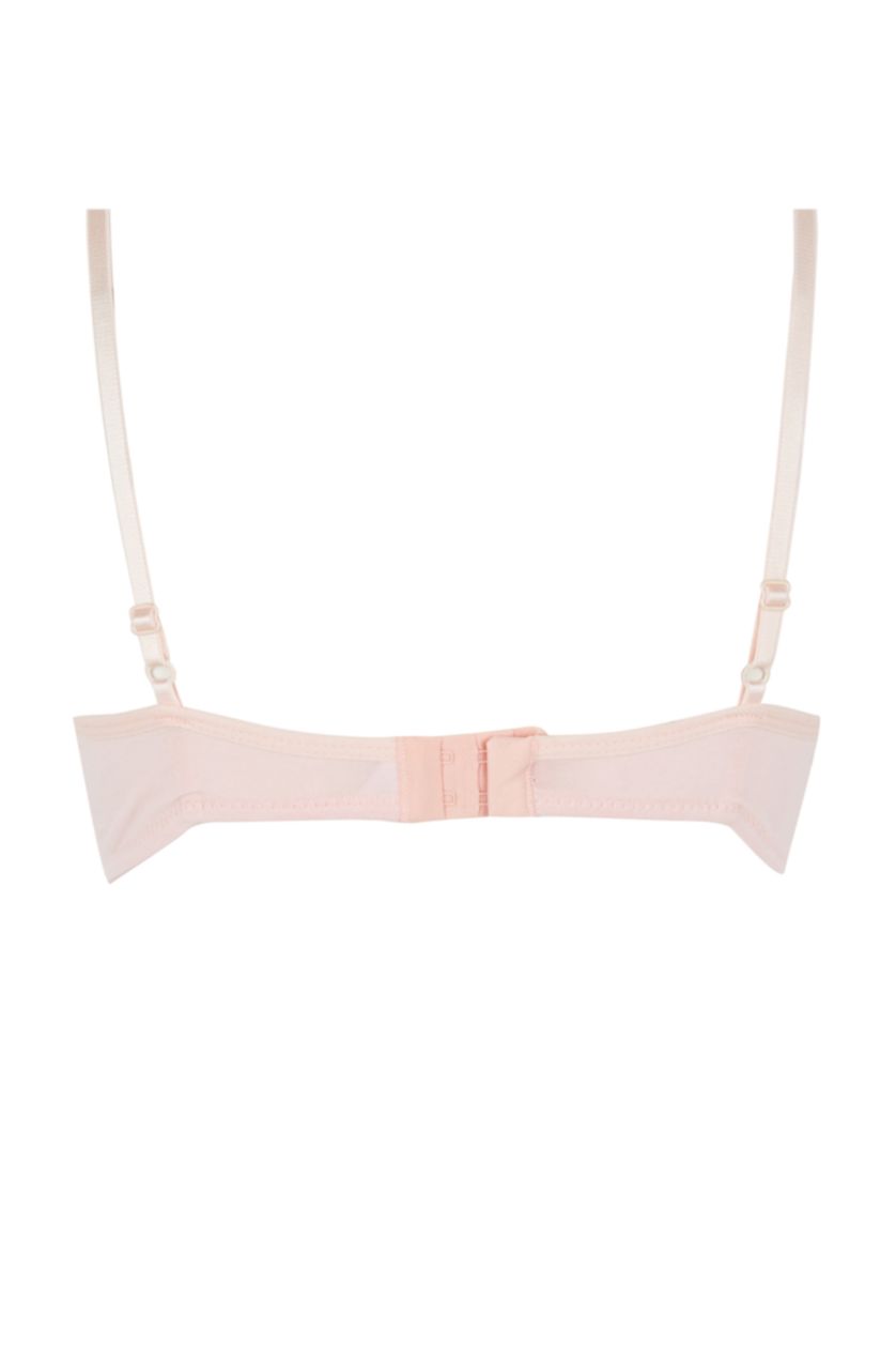 FEMME Bordeaux Clair Soutien gorge Coton Rembourré Sans Rembourrage