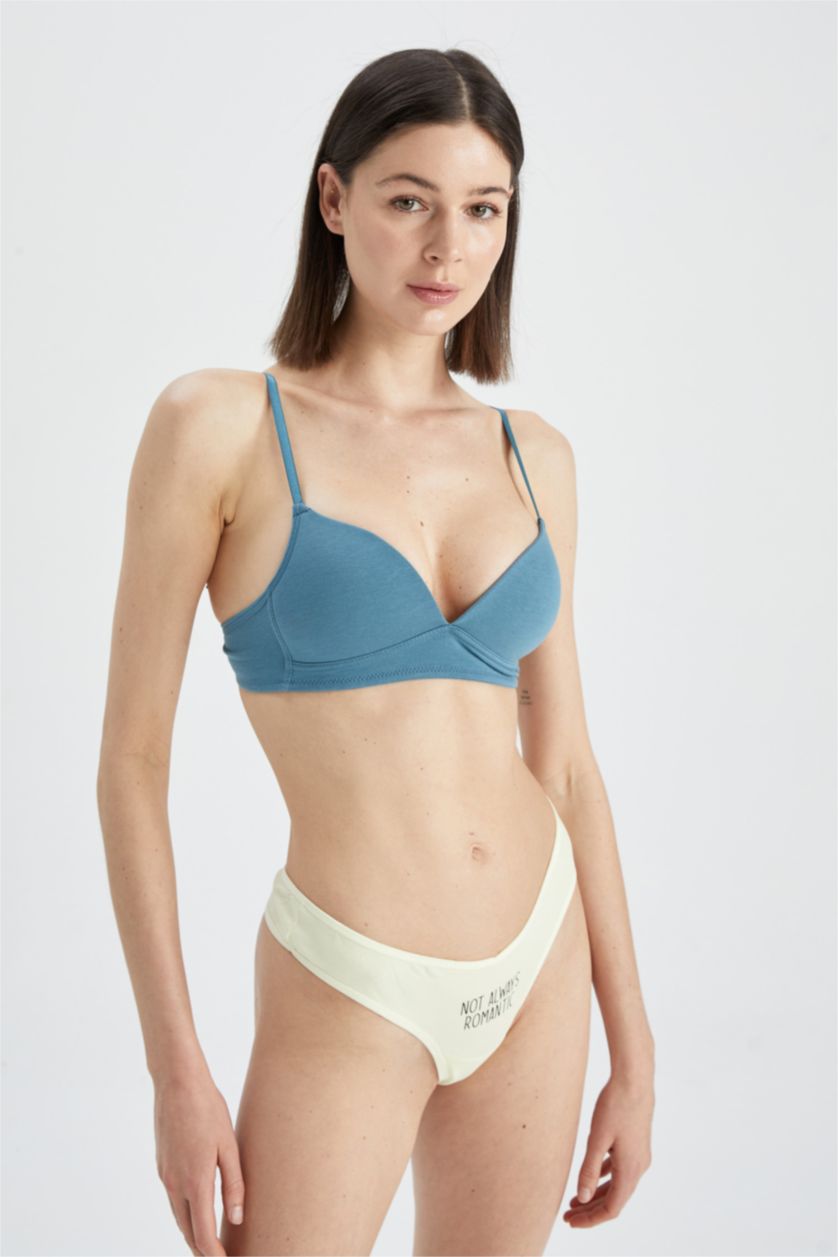 نساء أخضر حمالة صدر بيزيك فارغة مبطنة