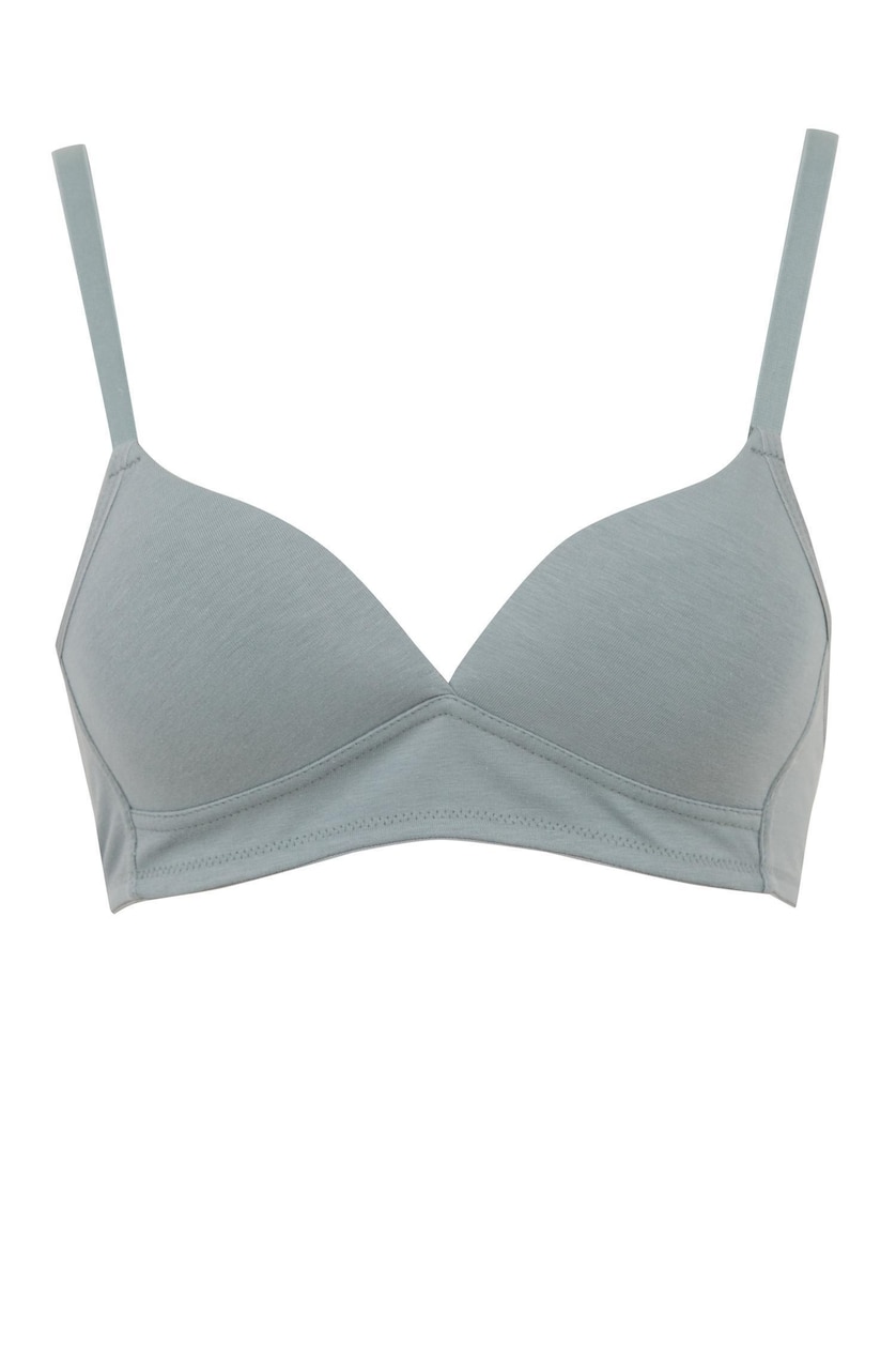 Kadın Mat Mavi Comfort Pedli Bra 