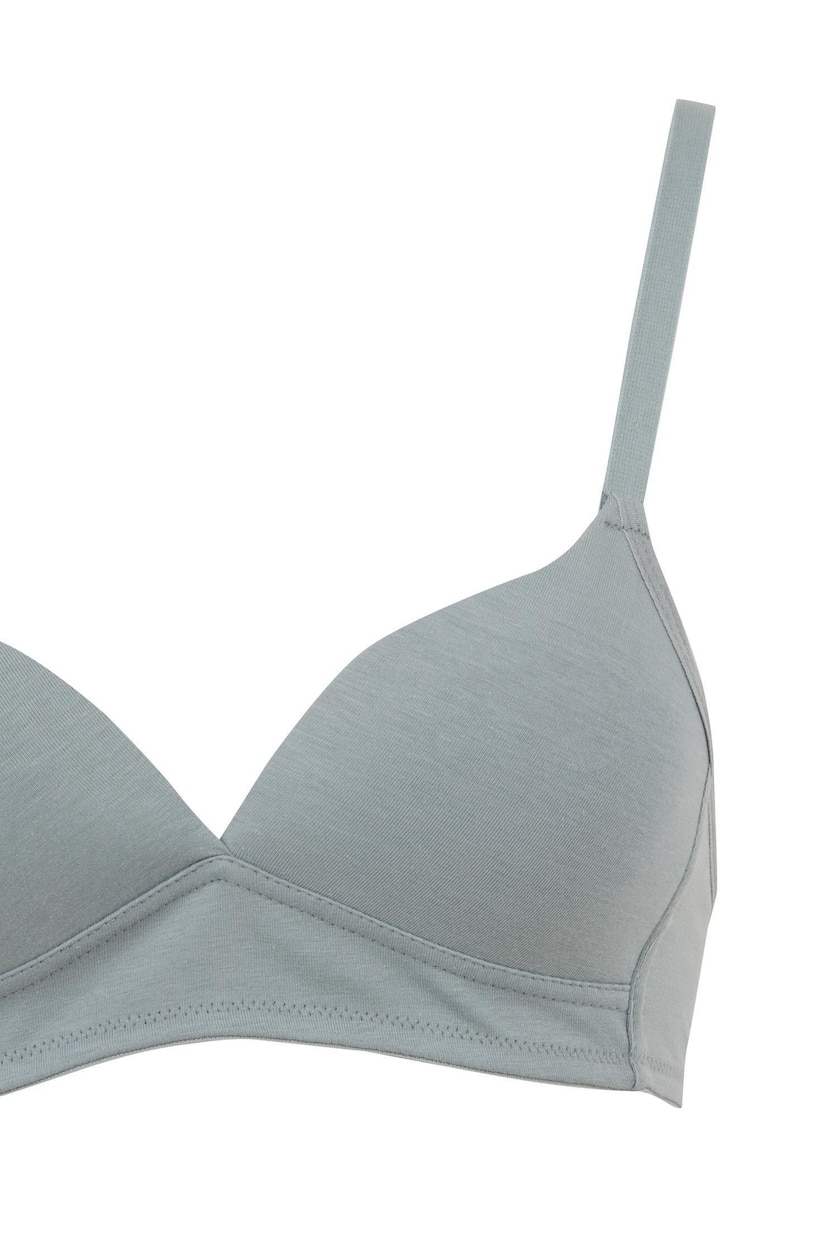 Kadın Mat Mavi Comfort Pedli Bra 