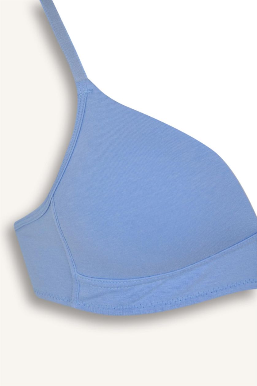 Kadın Mavi Pamuklu Comfort Pedli Bra