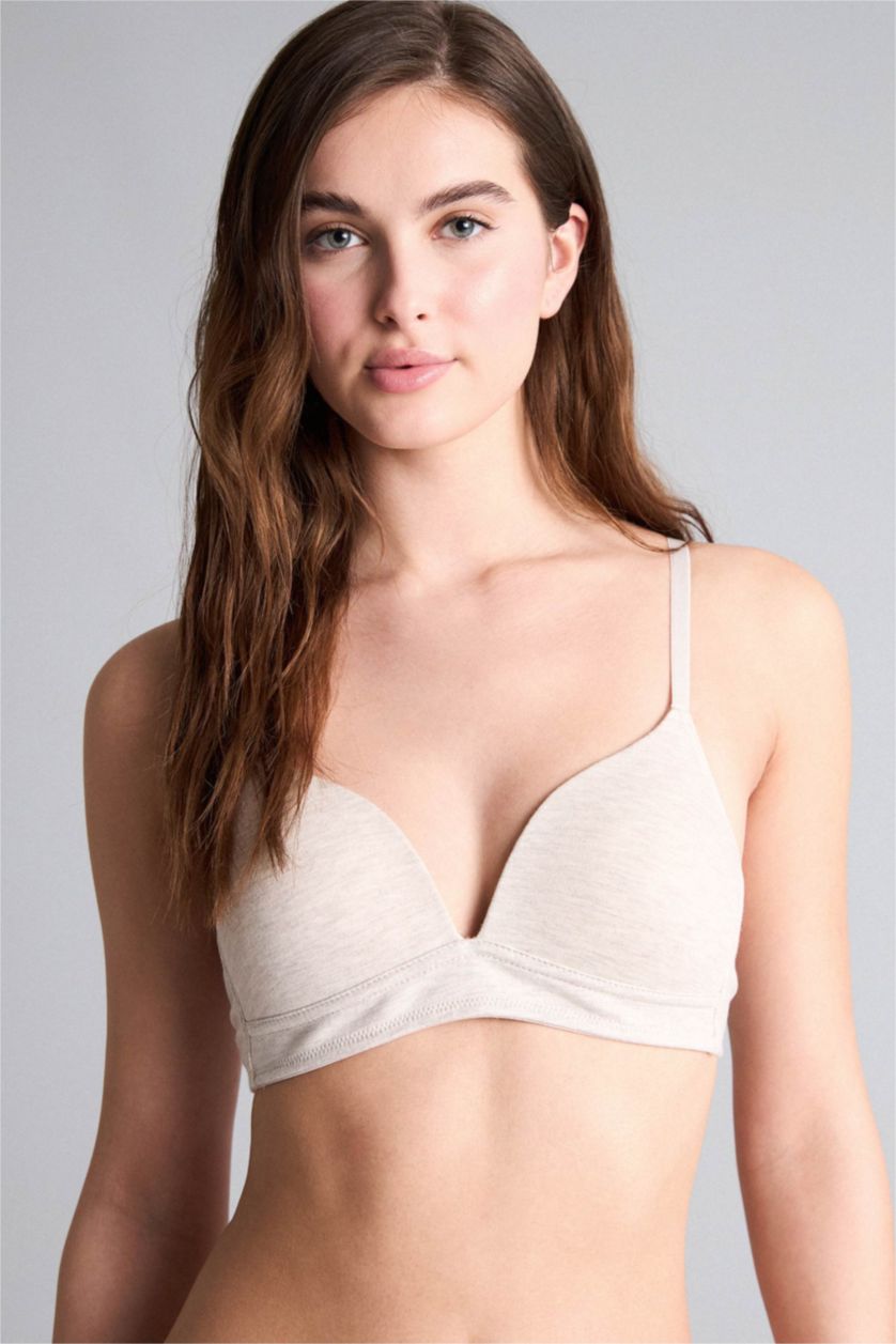 حريمي ميلانج بيج حمالة صدر برا مبطن دانتيل قطن