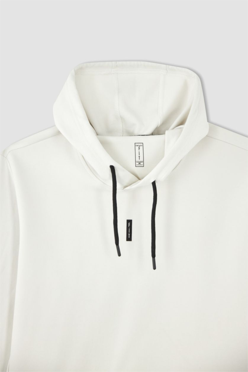 HOMME Beige Sweat- Shirt Coupe standard À capuche