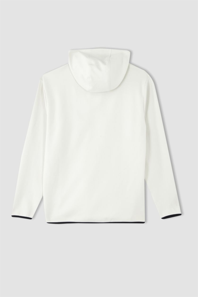 HOMME Beige Sweat- Shirt Coupe standard À capuche