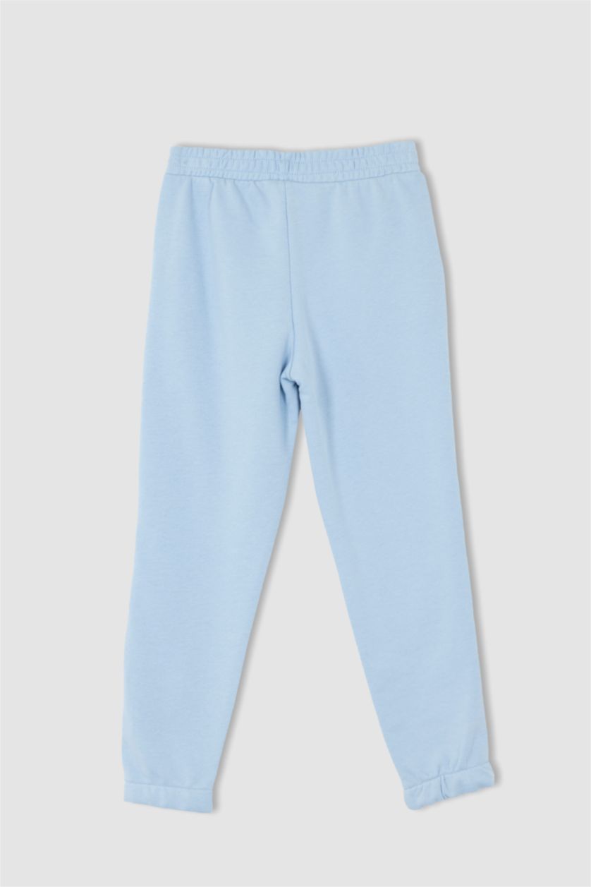 GIRLS & TEENS Blue Girl's Jogger Standard Fit Back To School Thick Fabric Sweatpants