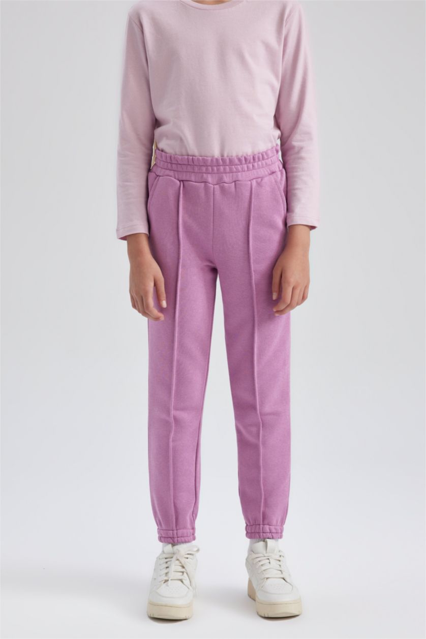 بناتي أرجواني بنطلون سويت بانتس بناتي قصة عادية