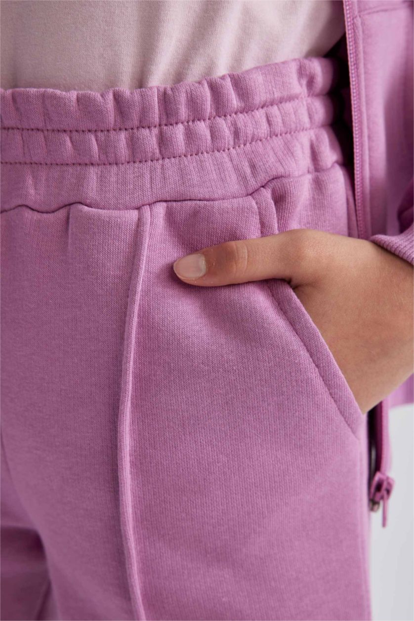 بناتي أرجواني بنطلون سويت بانتس بناتي قصة عادية