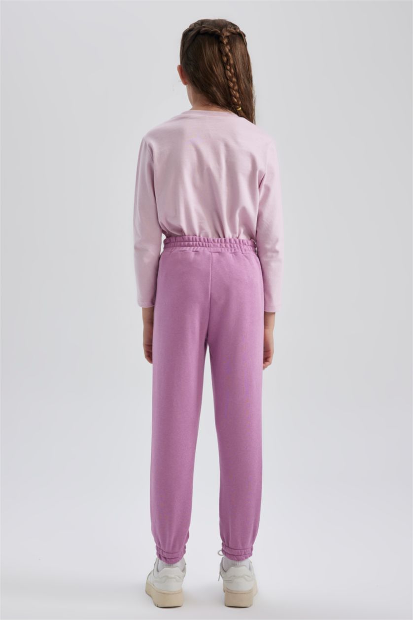 بناتي أرجواني بنطلون سويت بانتس بناتي قصة عادية