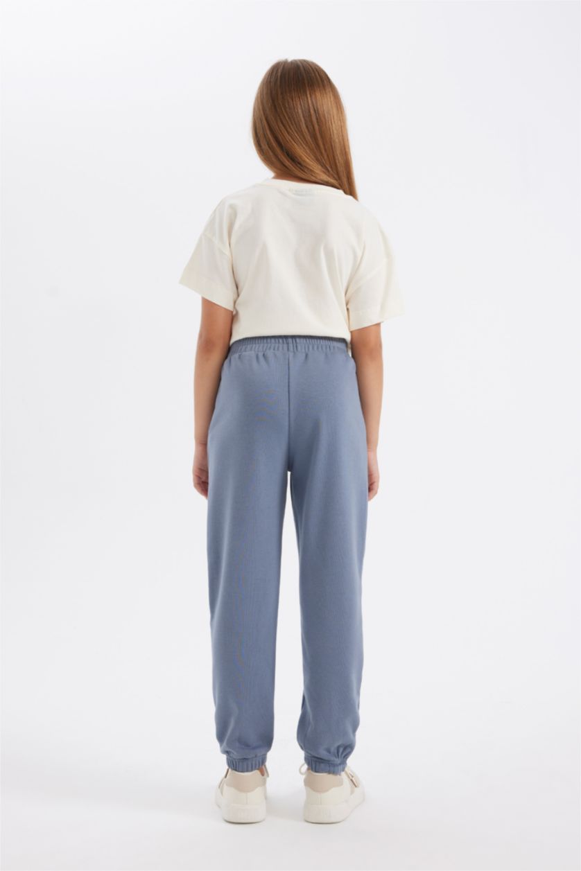 بنات رمادي سروال جوجر للمدرسة بناتي قصة عادية