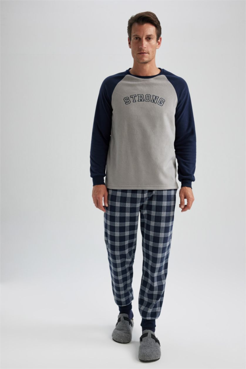 HOMME Marin Ensemble En Tricot Polaire 2