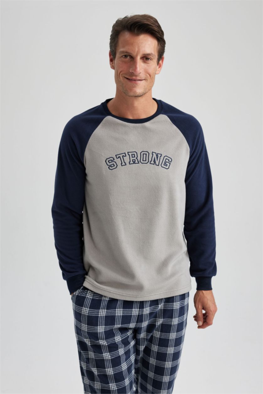 HOMME Marin Ensemble En Tricot Polaire 2