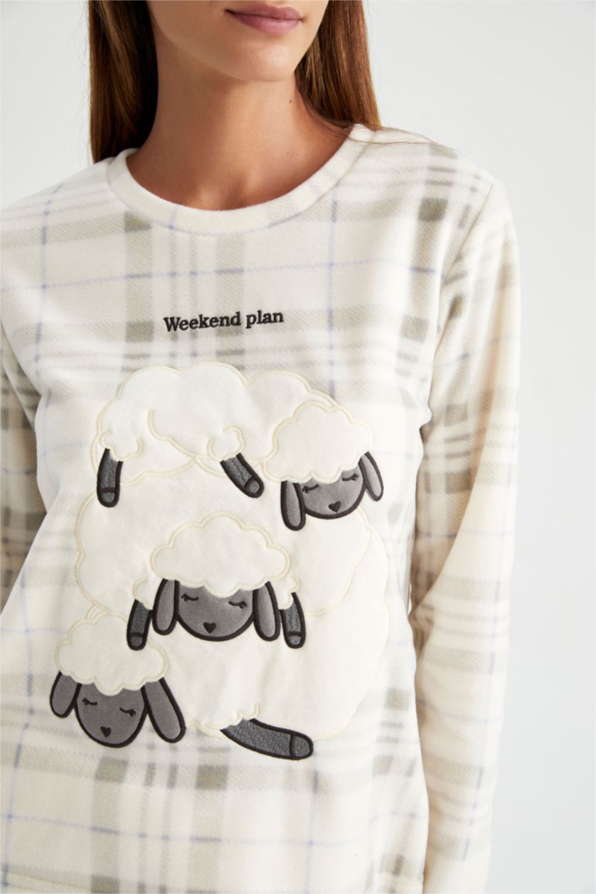 نساء بيج سيت قصة عادية كم طويل من قطعتين