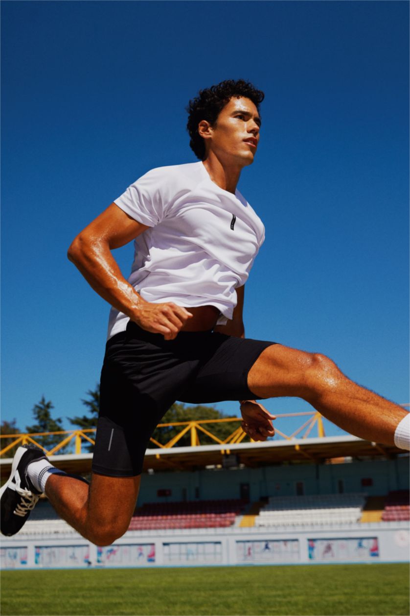 Erkek Siyah Sporcu Tayt