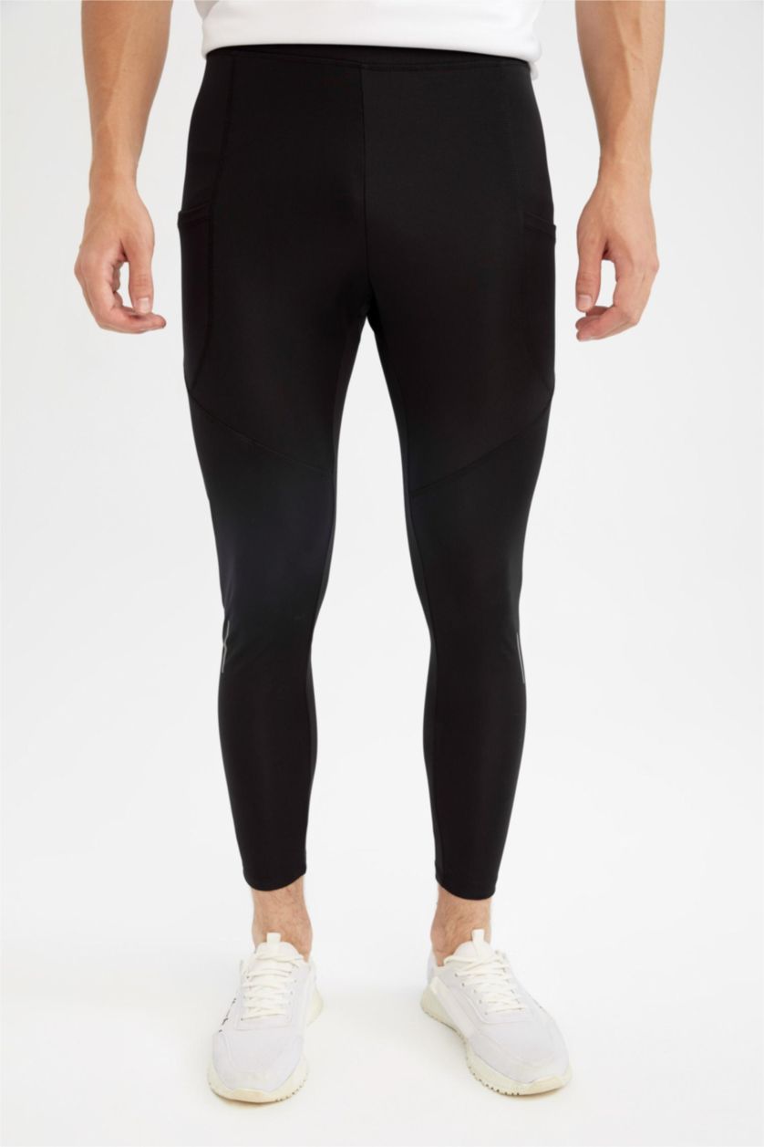 Erkek Siyah Sporcu Tayt